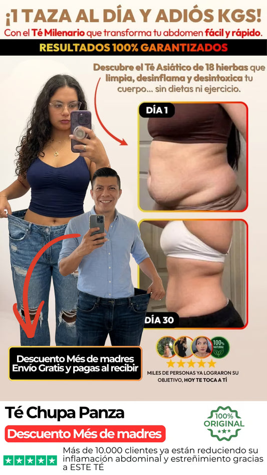 Té Chino Chupa Panza de 18 Hierbas